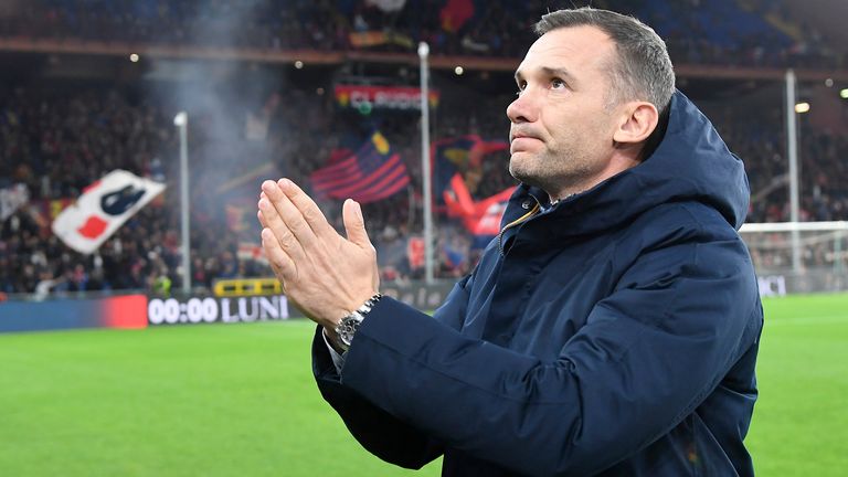 Andriy Shevchenko was unsuccessful at Genoa