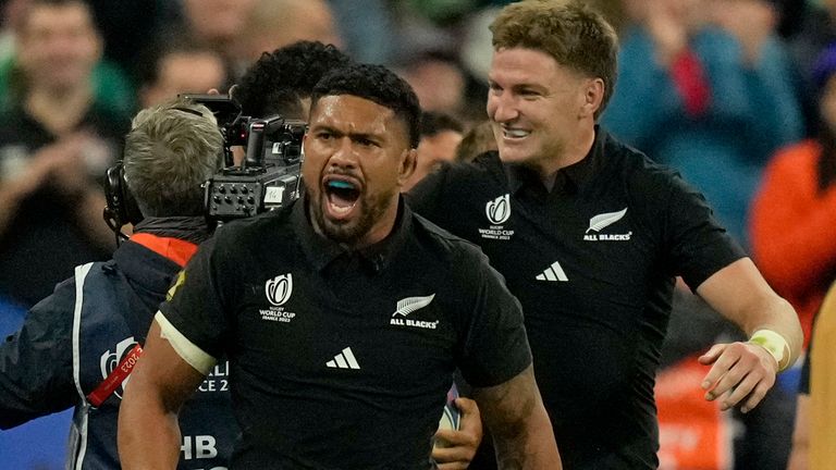 The All Blacks' defence just held out in the second half to claim victory 