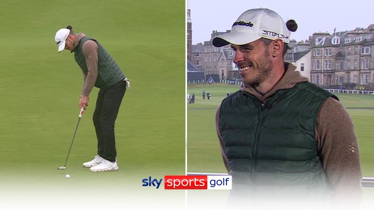 Gareth Bale showed his talent is not restricted to the football pitch at The Alfred Dunhill Links Championship Pro Am