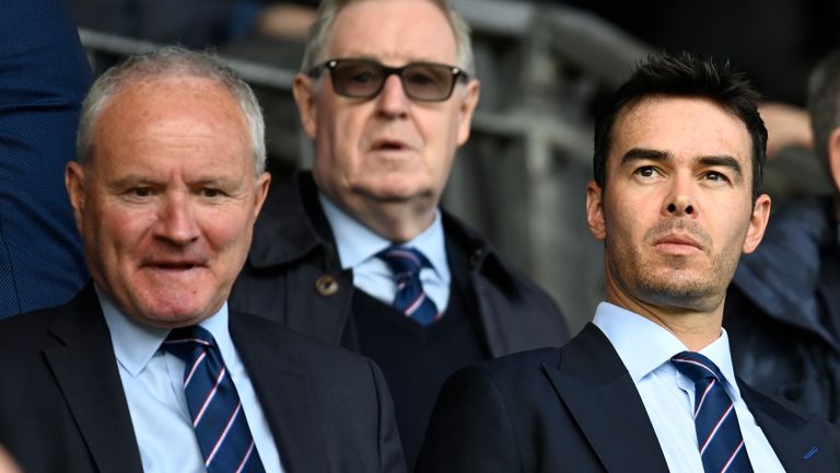 Rangers chairman John Bennett (left) and CEO James Bisgrove (right)