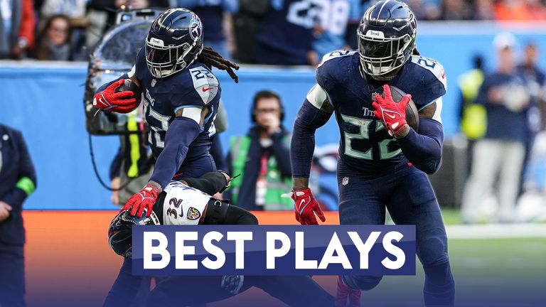 Watch the best plays from Tennessee Titans running back Derrick Henry's 99-yard game against the Baltimore Ravens in London.