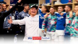 Read more about the article Ed Sheeran celebrates in dressing room with record-breakers Ipswich! | Video | Watch TV Show