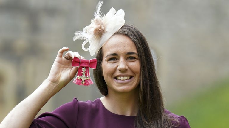 Emily Scarratt was made an MBE in 2021 for services to rugby union