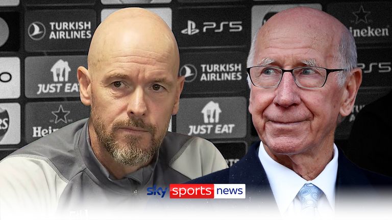 Erik ten Hag pays tribute to the late Sir Bobby Charlton