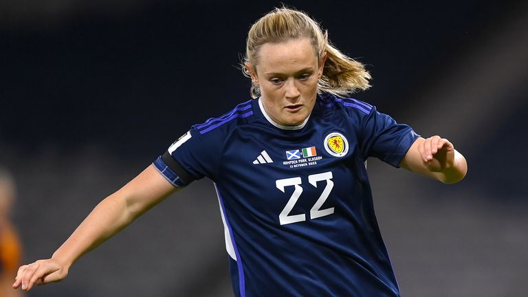 Erin Cuthbert was on the scoresheet in Scotland&#39;s win