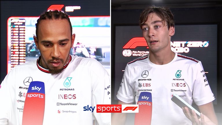 Hamilton says he takes responsibility for the collision with his team-mate while Russell feels the two have respect for each other and will get past this incident