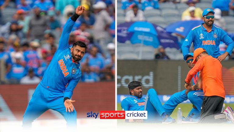 Virat Kohli bowls as hardik Pandya is injured