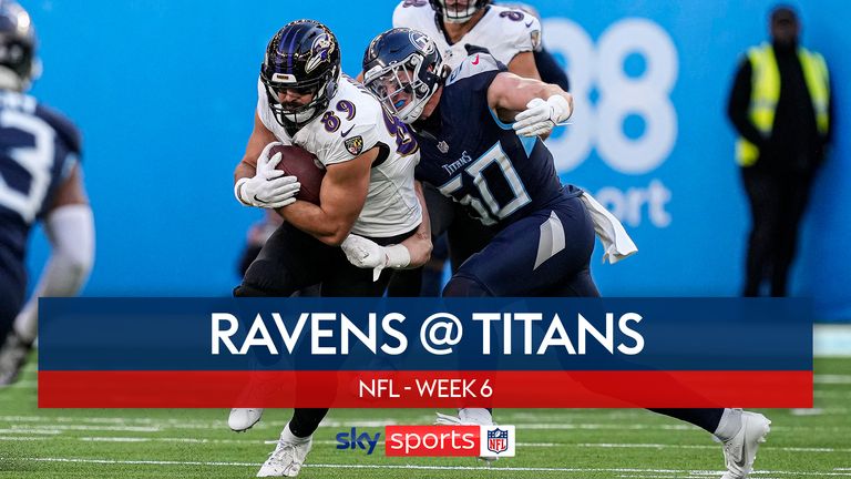 Highlights of the Baltimore Ravens against the Tennessee Titans in Week Six of the NFL season