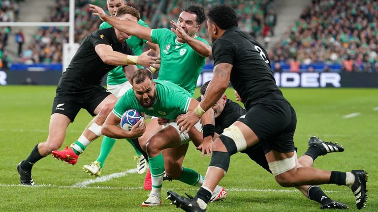 Jamison Gibson-Park scored Ireland's second try on the cusp of half-time, but they wasted many other chances