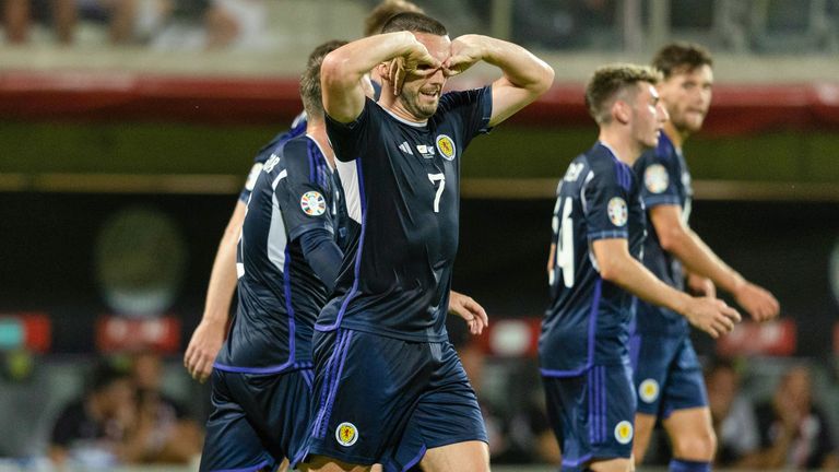 John McGinn fired in Scotland&#39;s third in Larnaca