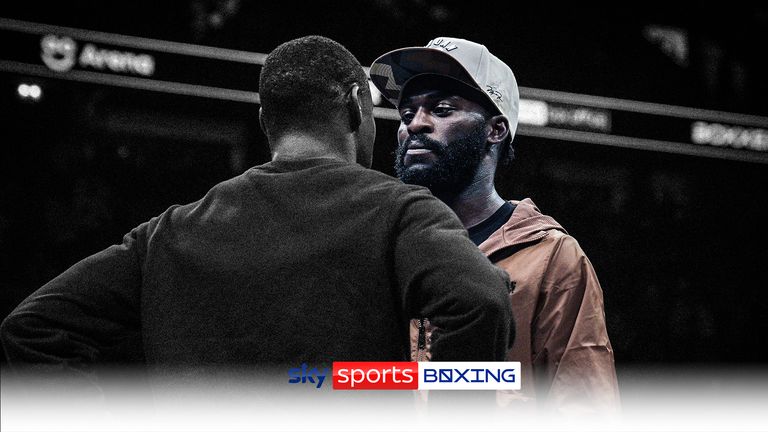 Joshua Buatsi faces off against Dan Azeez ahead of their light-heavyweight bout at The O2