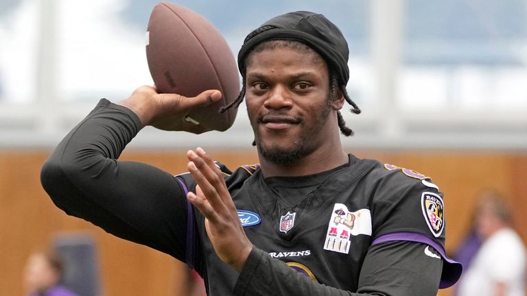 Baltimore Ravens quarterback Lamar Jackson makes his London debut this weekend 