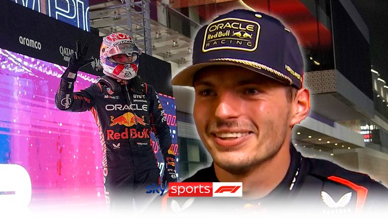 Max Verstappen says he never dreamt it would be possible to win three world titles, and insists he hasn't thought about how many more he could go on to win