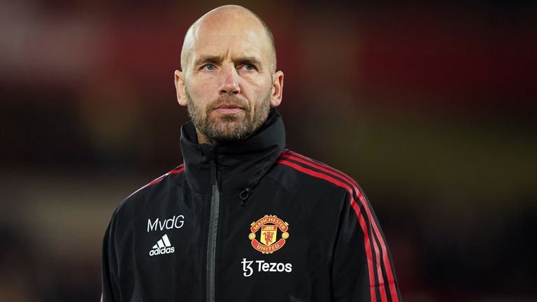 Manchester United assistant manager Mitchell van der Gaag