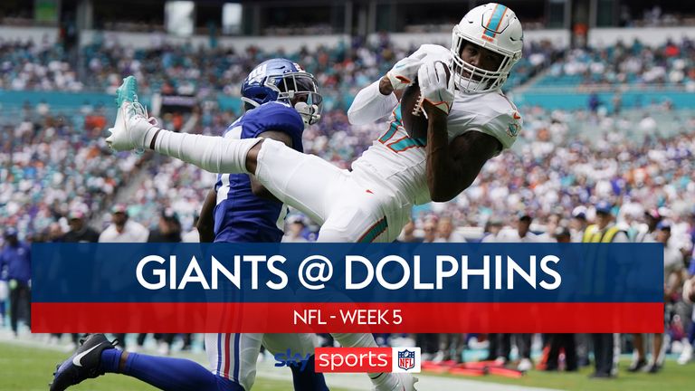 Highlights of the New York Giants against the Miami Dolphins  in Week Five of the NFL season