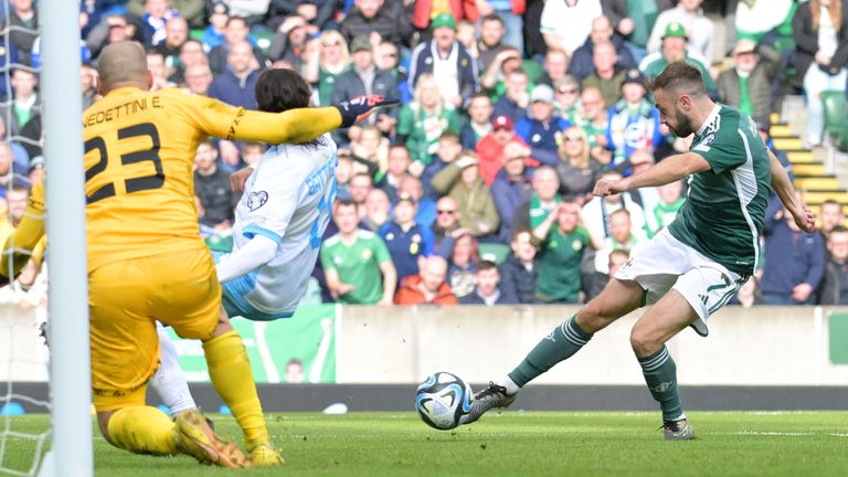 Conor McMenamin tucks home the third goal