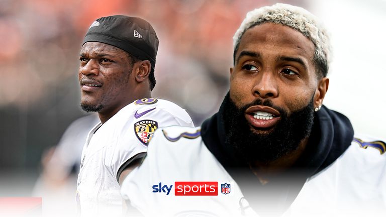 Odell Beckham Jr shows his excitement at being able to link up with Ravens quarterback Lamar Jackson and says he is worth all the money in the world