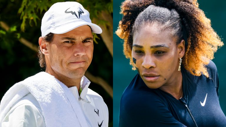 Rafael Nadal and Serena Williams at Wimbledon