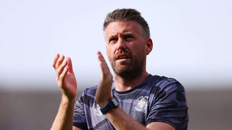 Rob Edwards was encouraged by Luton&#39;s performance