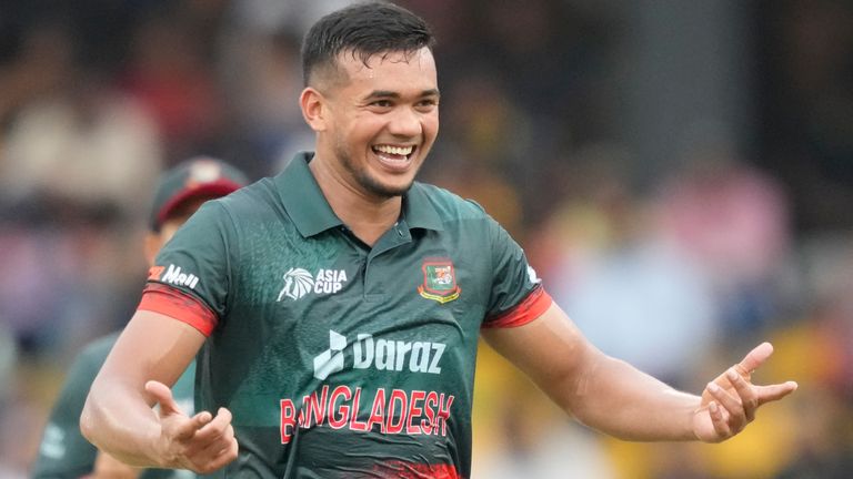 Bangladesh fast bowler Taskin Ahmed (Associated Press)