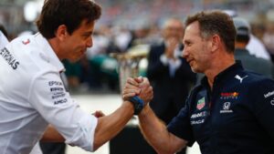 Read more about the article Christian Horner suspects Toto Wolff will be ‘plotting’ Mercedes Formula 1 fightback against Red Bull