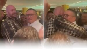 Read more about the article ‘Let’s hug it out!’ – Tyson Fury and Oleksandr Usyk embrace in Saudi Arabia | Video | Watch TV Show