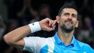 Read more about the article Paris Masters: Novak Djokovic beats Andrey Rublev to set up final with Grigor Dimitrov | Tennis News