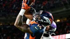 Read more about the article Minnesota Vikings 20-21 Denver Broncos: Courtland Sutton strikes late as Broncos edge out Vikings | NFL News