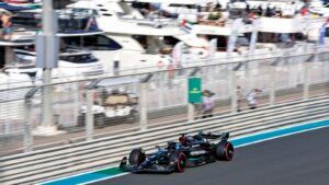 Read more about the article Abu Dhabi GP: George Russell tops Practice Three for Mercedes as Max Verstappen struggles ahead of qualifying