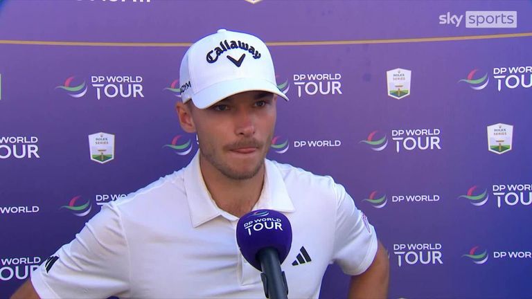 Nicolai Hojgaard was visibly emotional after a final-round 64 saw him claim the DP World Tour Championship