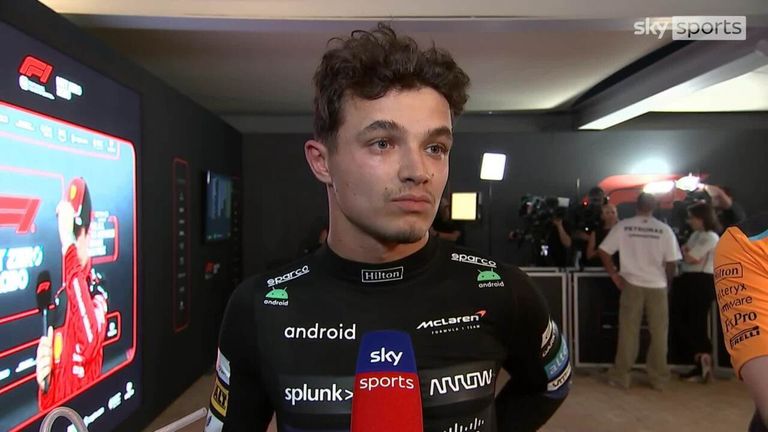 A frustrated Lando Norris reflects on a challenging Qualifying session in Abu Dhabi.