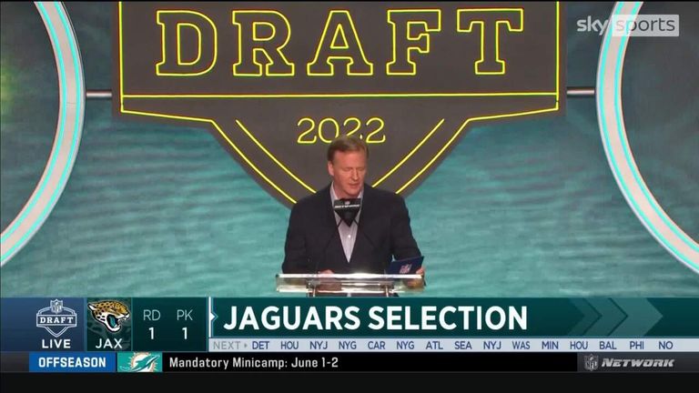 The Jacksonville Jaguars made defensive lineman Travon Walker the first pick of the 2022 NFL Draft