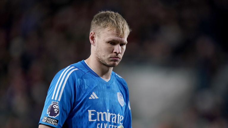 Aaron Ramsdale missed his chance to stake a claim for the Arsenal No 1 jersey in a nervous showing during their win at Brentford