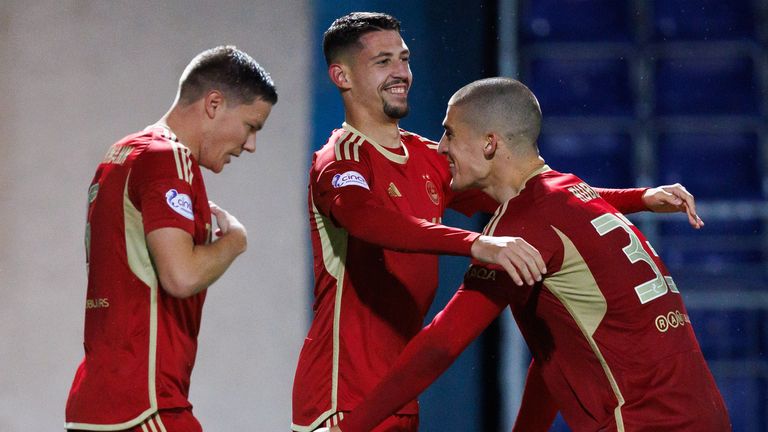 Aberdeen beat Ross County to reach the League Cup semi finals