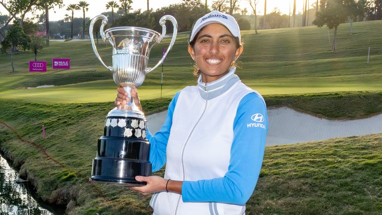 Aditi Ashok secured the trophy in Andalucia (Photo: Tristan Jones/LET)