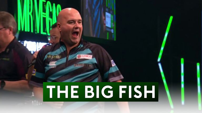 Cross did reel in 'The Big Fish' early on in the Grand Slam of Darts final