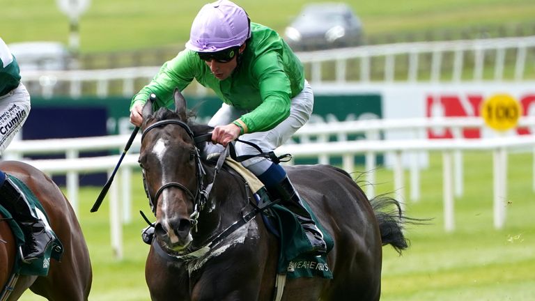 Brad The Brief ridden by William Buick (right) wins The Weatherbys Ireland Greenlands Stakes