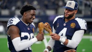 Read more about the article Washington Commanders 10-45 Dallas Cowboys: DaRon Bland breaks pick-six record as hosts rout NFC East rivals | NFL News