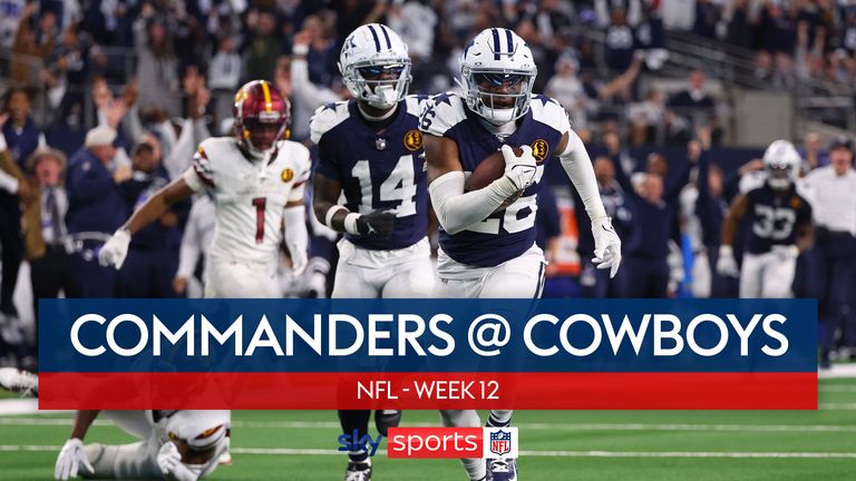 Highlights of the Washington Commanders against the Dallas Cowboys  in Week 12 of the NFL season.