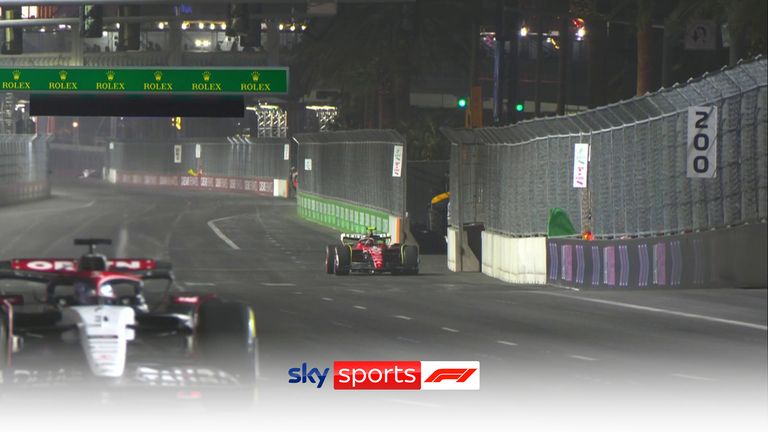 The Las Vegas Grand Prix Practice One was suspended after eight minutes due to a track defect that forced Carlos Sainz to stop his car