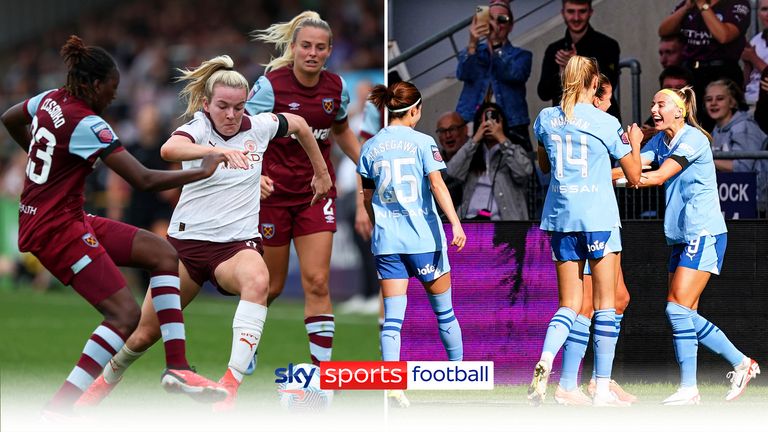 Manchester City womens goals so far 23/24 WSL