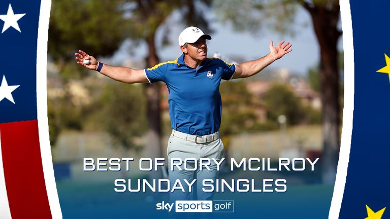 Rory McIlroy headed into Sunday Singles fired up and puts on an impressive performance, winning 3&1 against Sam Burns.