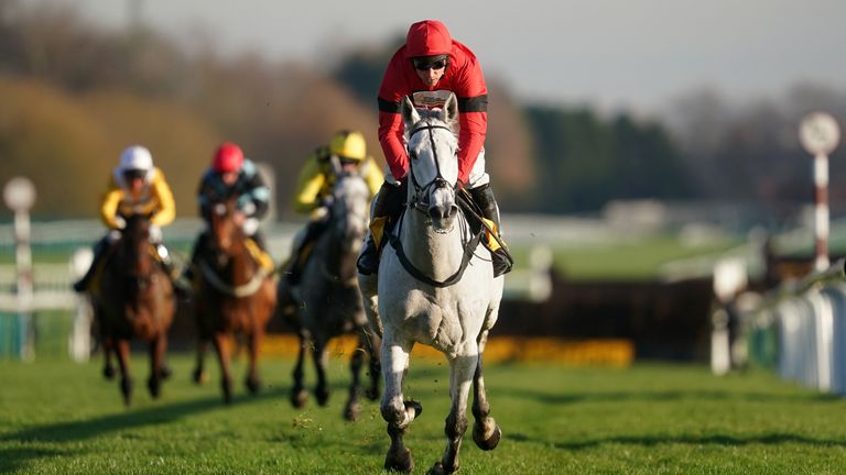 Grey Dawning runs out a smart winner at Haydock