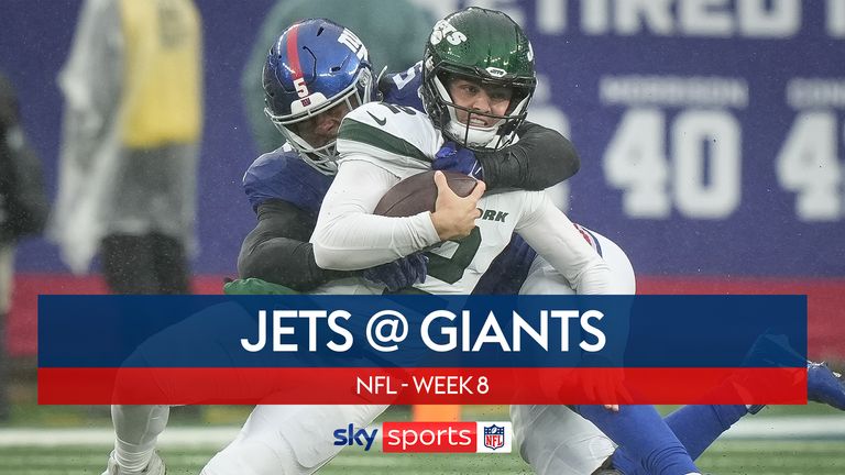 Highlights of the New York Jets against the New York Giants from Week 8 of the NFL season.