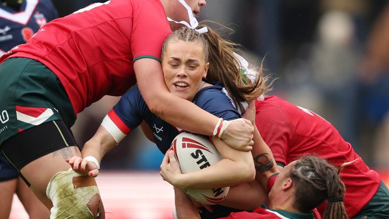 Owen made a try-scoring debut for England in the end-of-season win over Wales