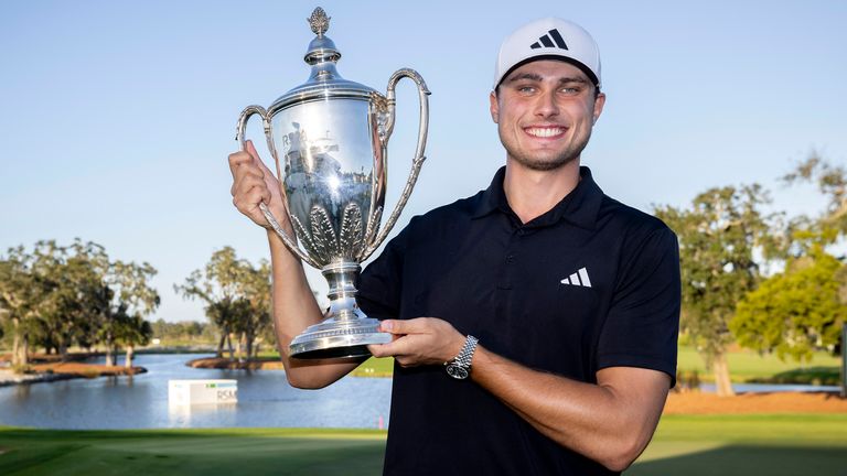 Ludvig Åberg won the RSM Classic at Sea Island to clinch his first PGA Tour title title six months after turning professional