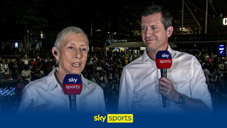 Martina Navratilova and Tim Henman