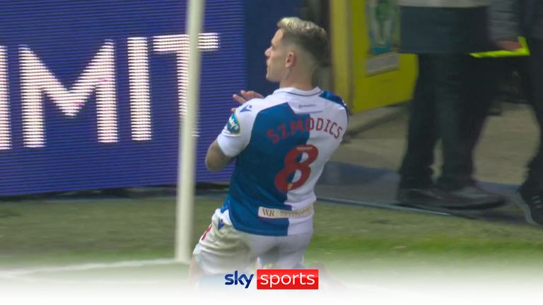 Szmodics scores for Blackburn against Preston