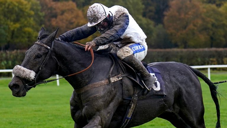 Theyseekhimthere ridden by jockey Sean Bowen on their way to winning the Chris Young Memorial &#39;National Hunt&#39; EBF Novices&#39; Hurdle at Lingfield 