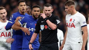 Read more about the article Tottenham boss Ange Postecoglou bemoans use of VAR and ‘constant erosion of referees’ authority’ | Football News